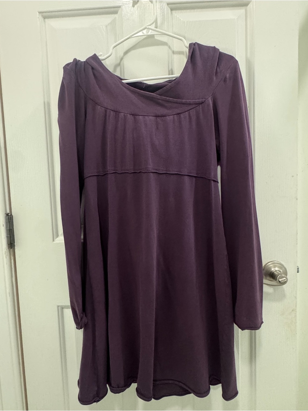 Prana Plum Long-Sleeve Swing Dress